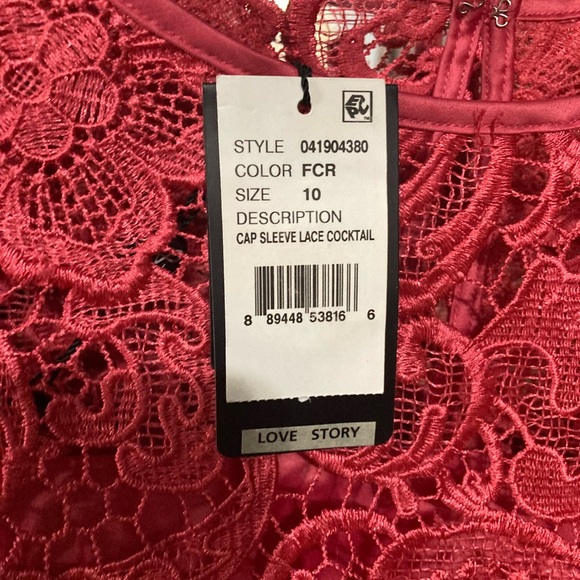 Adrianna Papell new dress size 10 salmon color for women - Picture 4 of 8